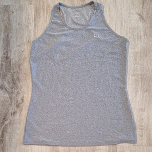 Under Armor Racer Back Blue Gray Workout Gym Tank Top Size Small